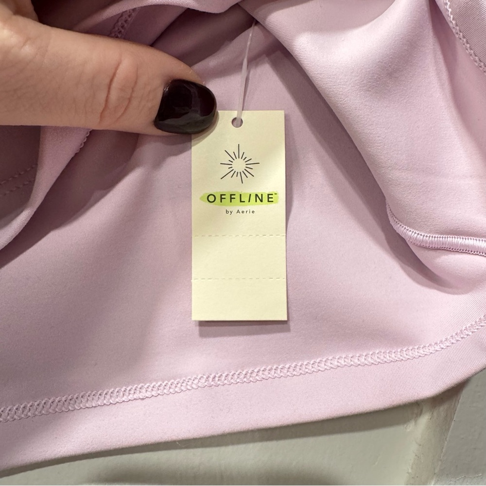 Offline by Aerie - Soft Lilac Short Sleeve Women's Tee ~ Size M - Picture 4 of 7